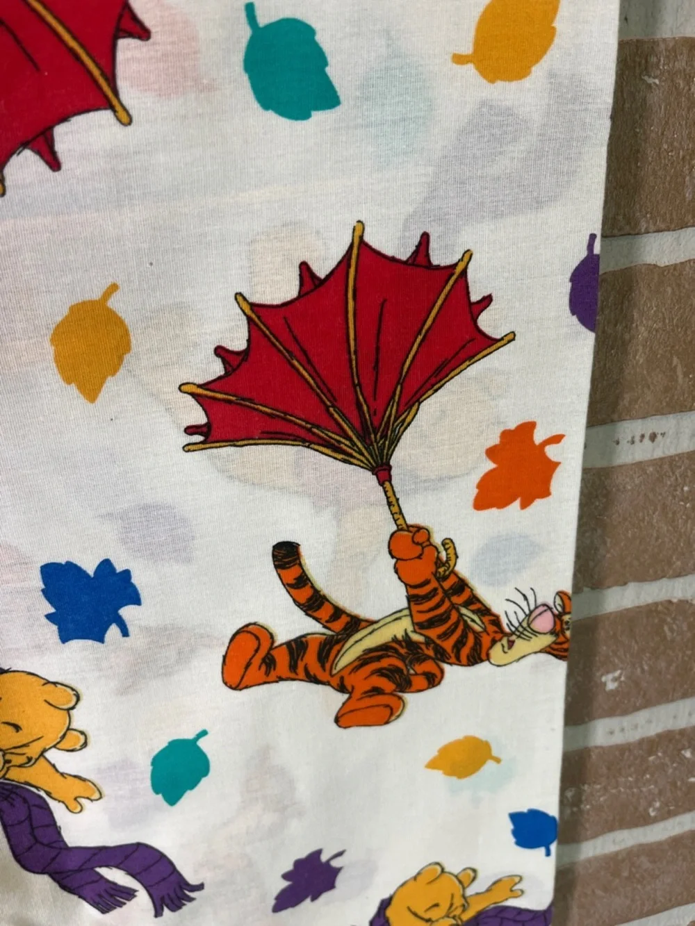VTG 90s Winnie Pooh Blustery Day Curtain balloon valance Set tigger Disney